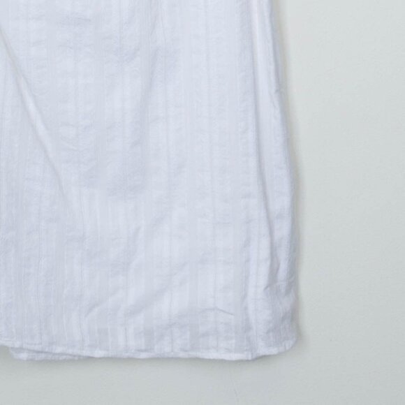 Cloth & Stone Womens One Shoulder Ruffle Dress Size M White Minimalist Beachy - Picture 3 of 8